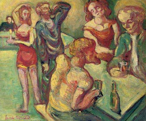 Emile Bernard Au cabaret oil painting image